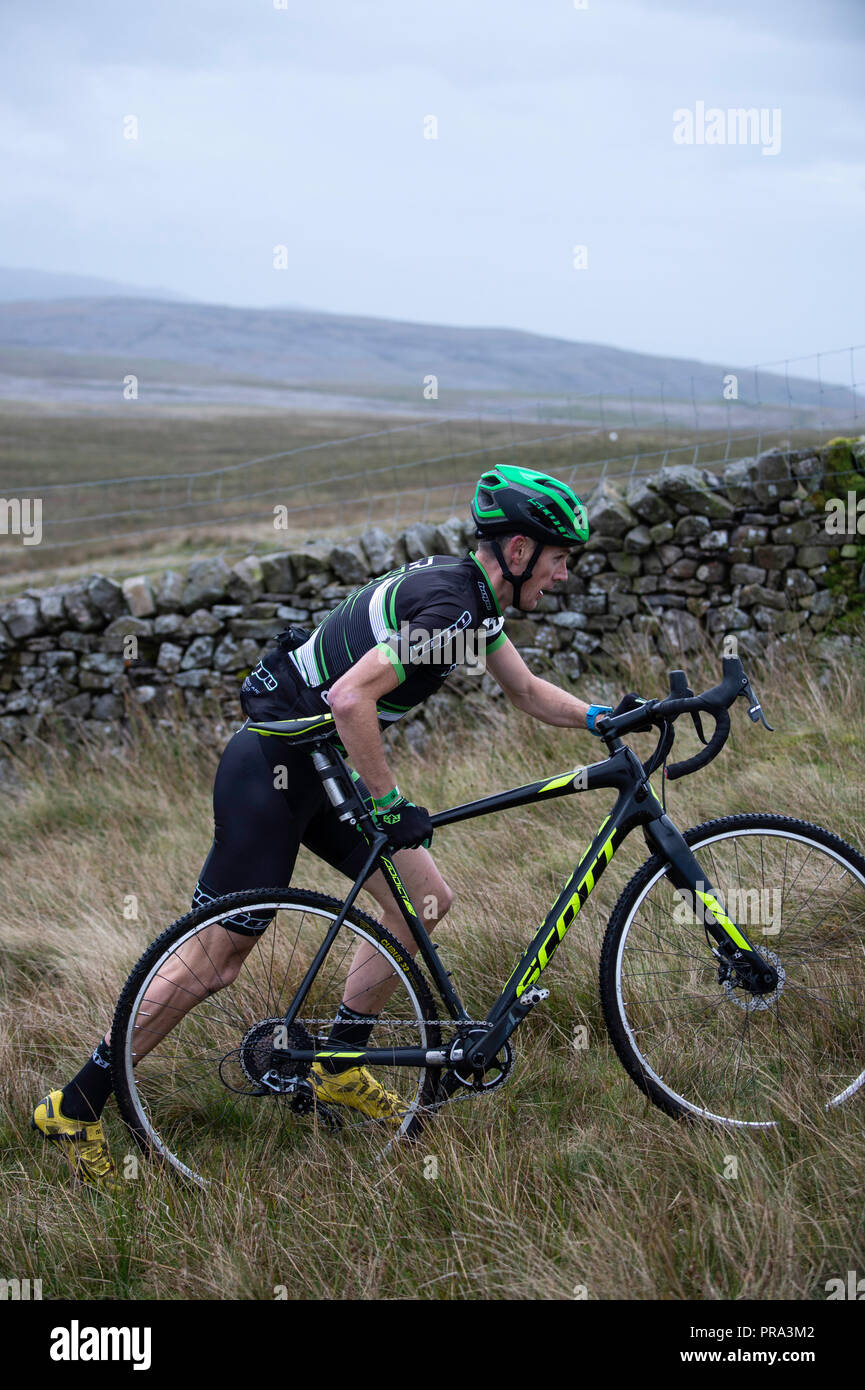 3 Peaks Cyclocross, Yorkshire Dales, UK. Stockfoto