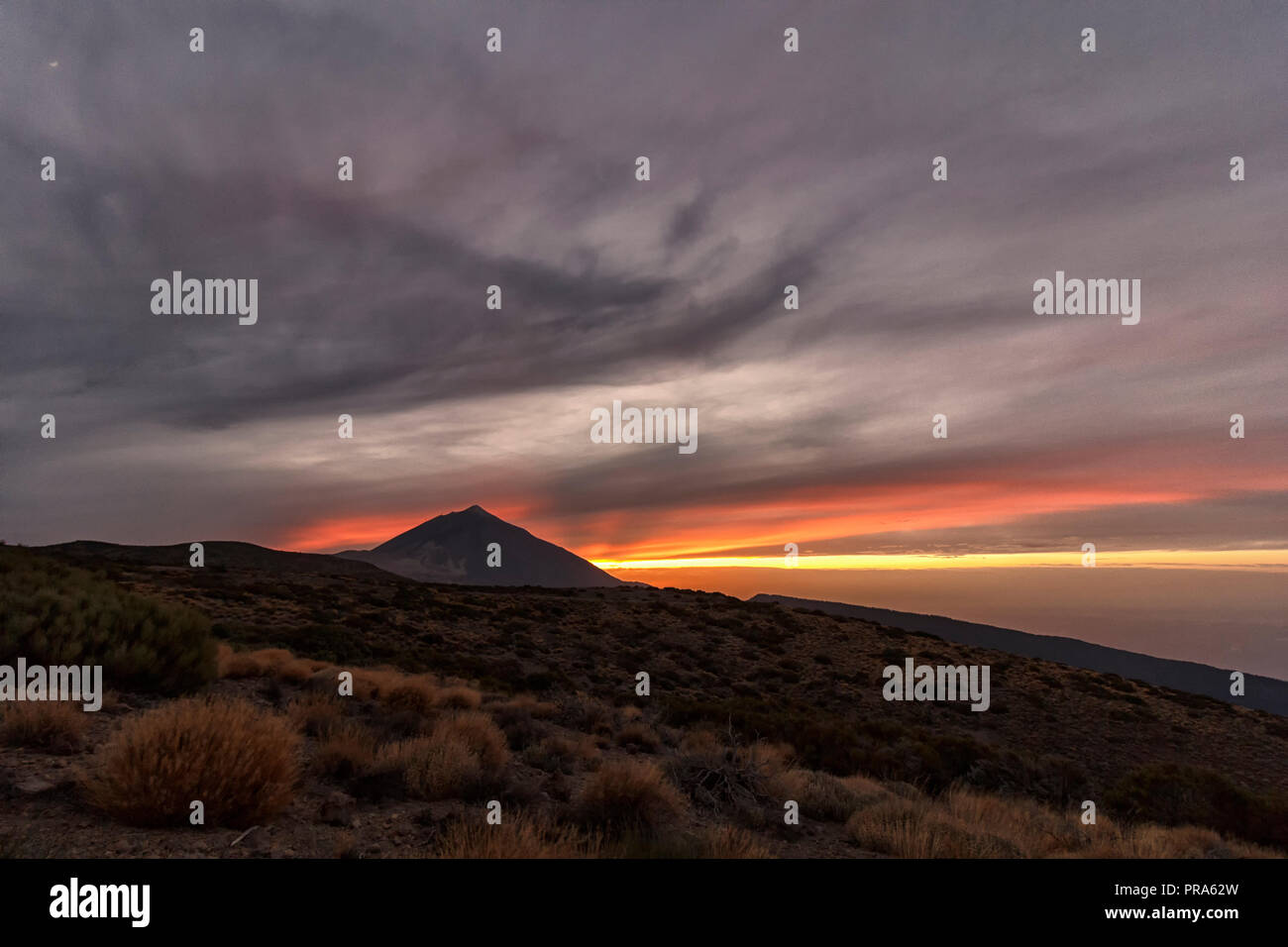 Landschaft der Vulkan Teide Stockfoto