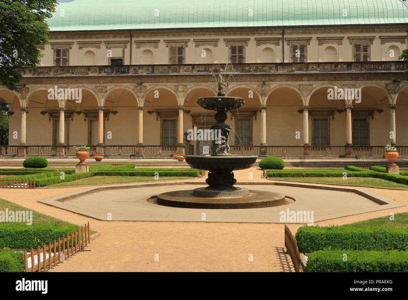 Royal garden prague belvedere Fotos und Bildmaterial in hoher