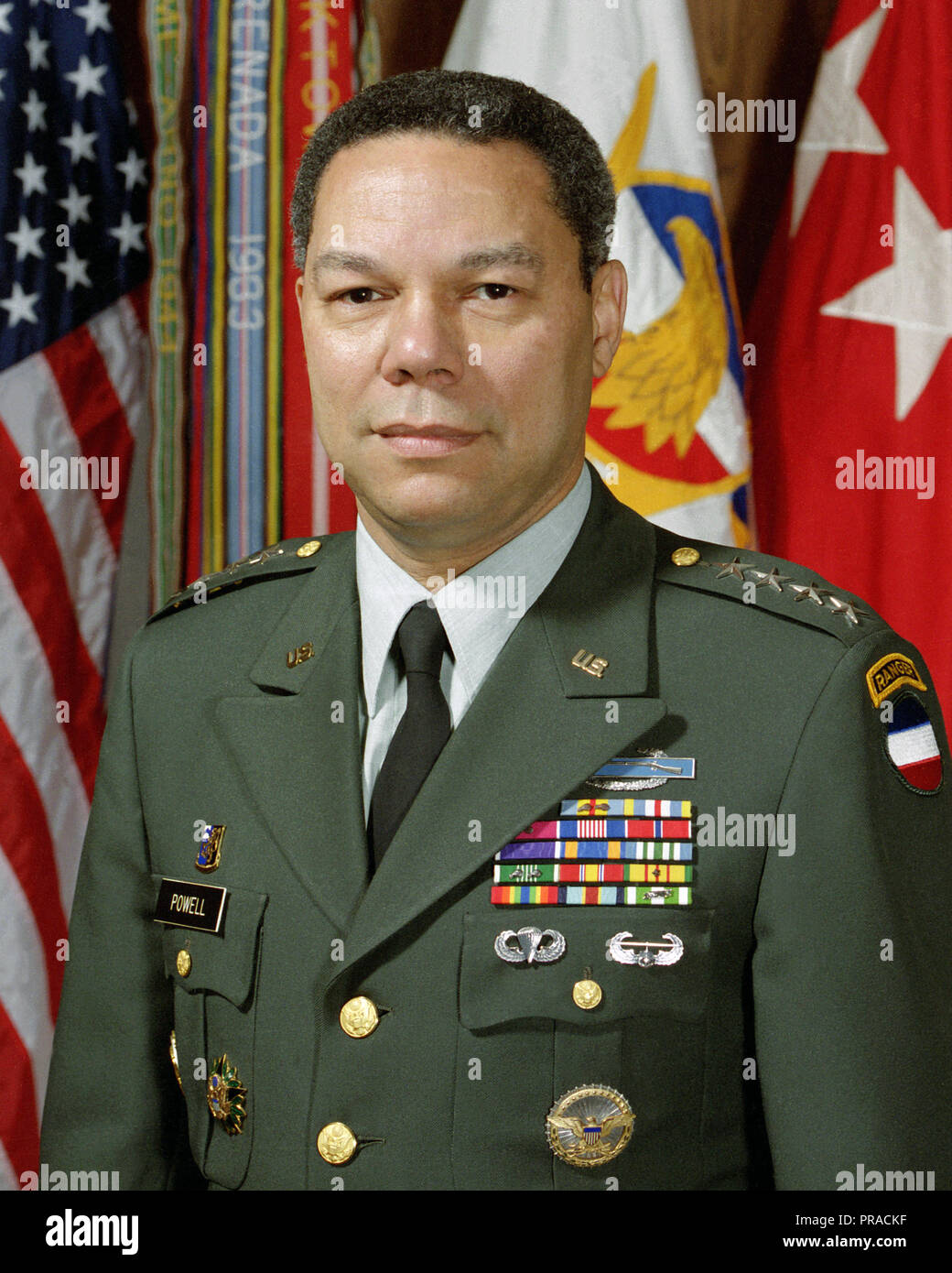 General Colin Powell portrait (unbedeckt) Stockfoto