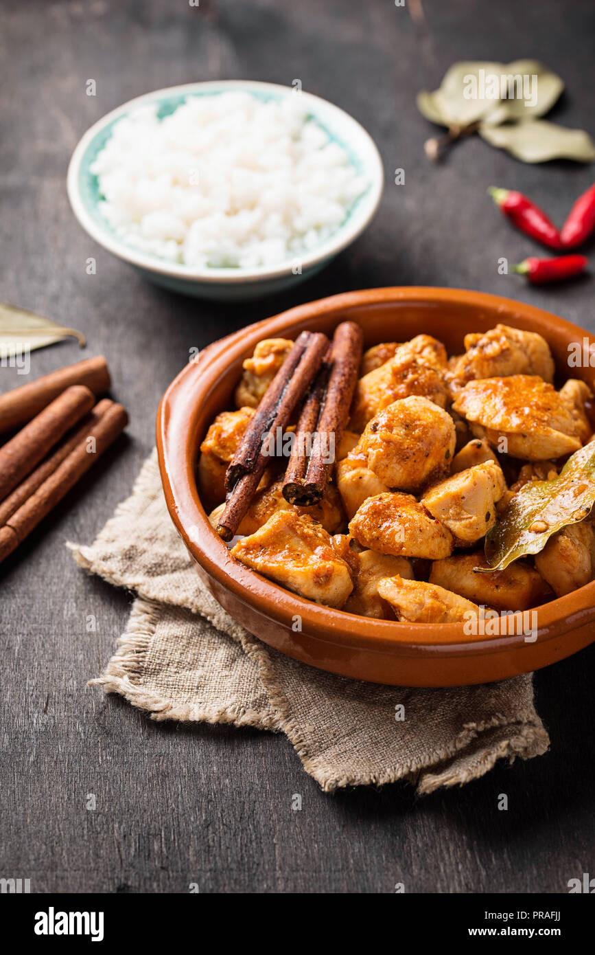 Chicken Tikka Masala. Traditionelle indische Gericht Stockfoto