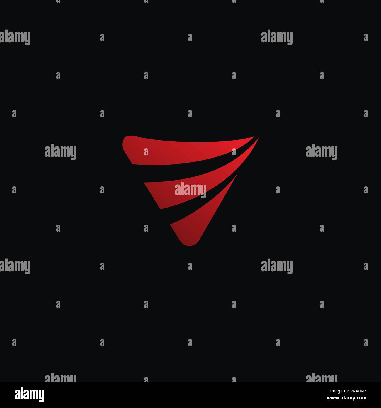 Kreative Geschwindigkeit Emblem Logo Konzept Design mit roter Farbe, moderne, Luxus und professionellen fühlen. Sehr schön für die Marke ein. Stock Vektor