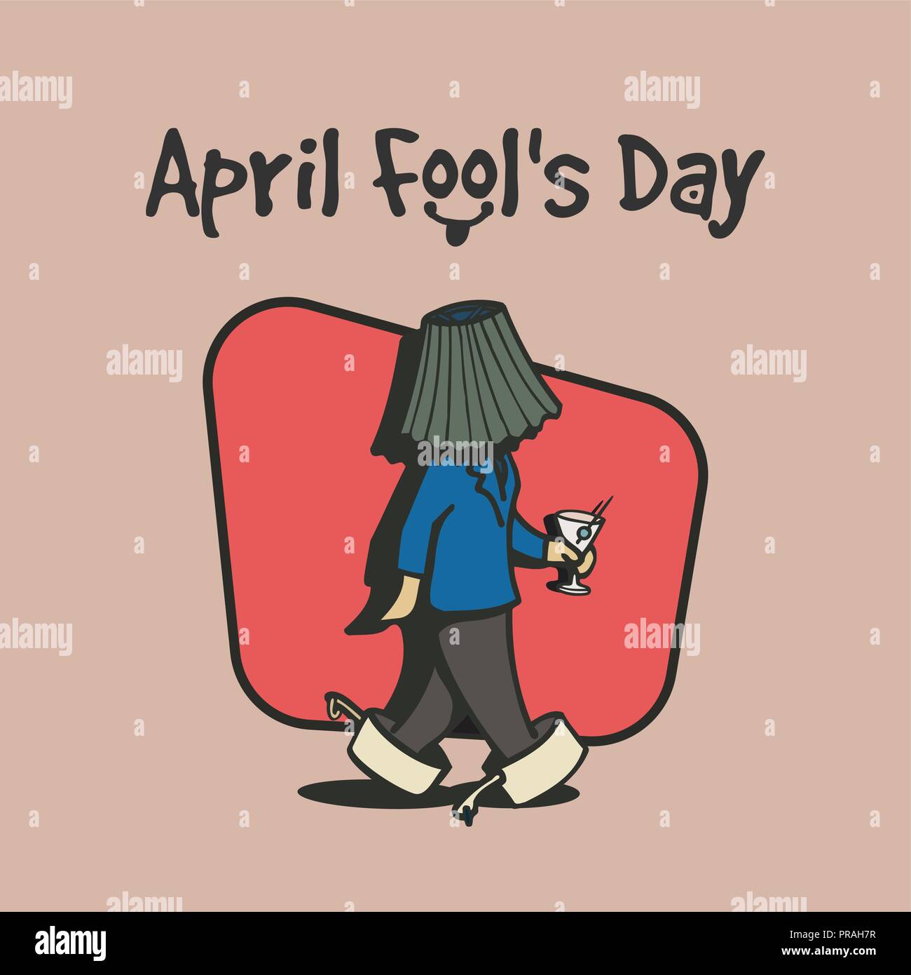 April Fool's Day Konzept. Vector Illustration Stock Vektor