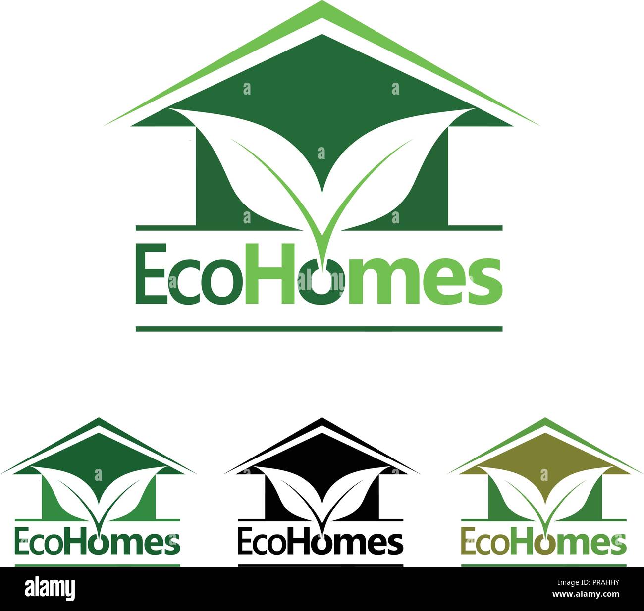 Eco Wohnungen logo Stock Vektor