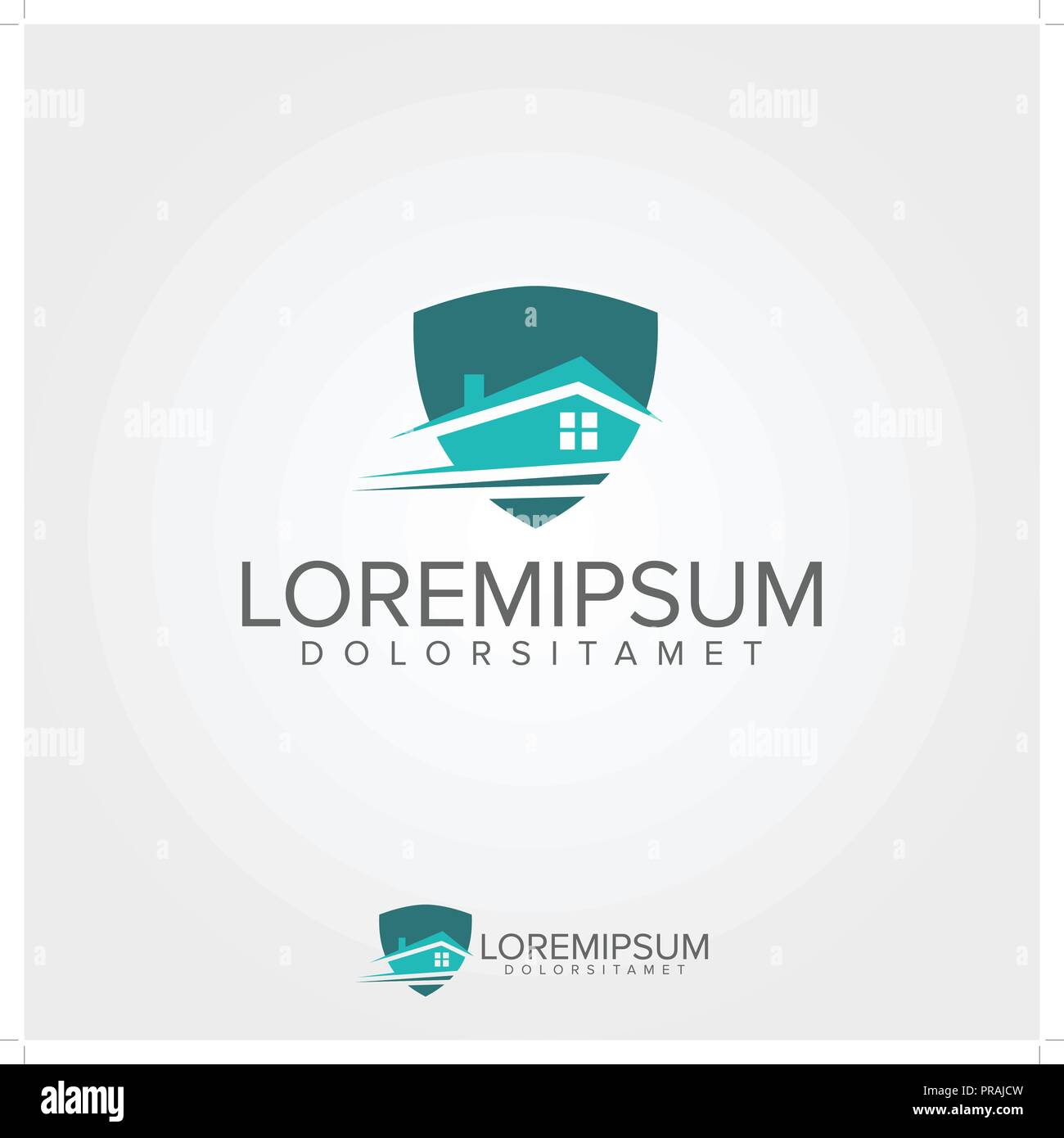 Immobilien Logo Design Template Stock Vektor