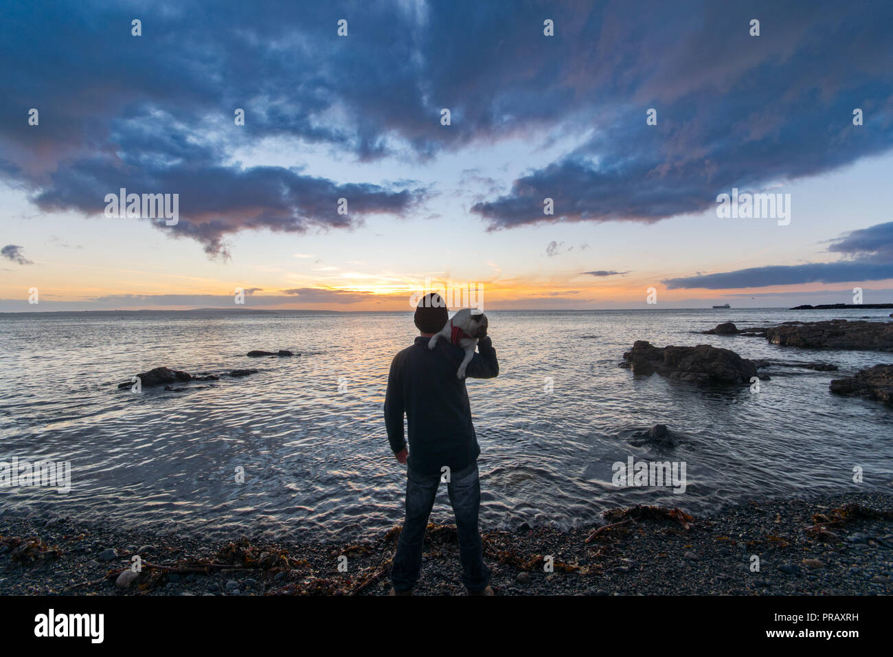 Fowey, Cornwall, UK. 1. Okt, 2018. UK Wetter. Warmen, hellen Sonnenschein läutet in der ersten Oktober heute morgen am Mauseloch. Foto: Simon Maycock/Alamy leben Nachrichten Stockfoto