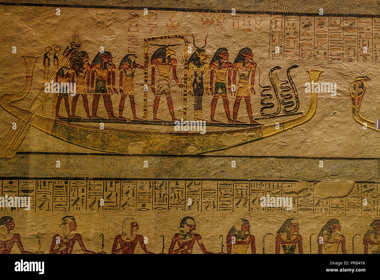 KV 6, Ramses IX Grabkammer - Tal der Könige, Ägypten Stockfoto