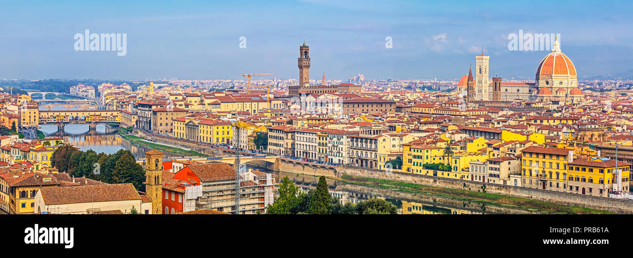 Luftaufnahme von Florenz Stockfoto