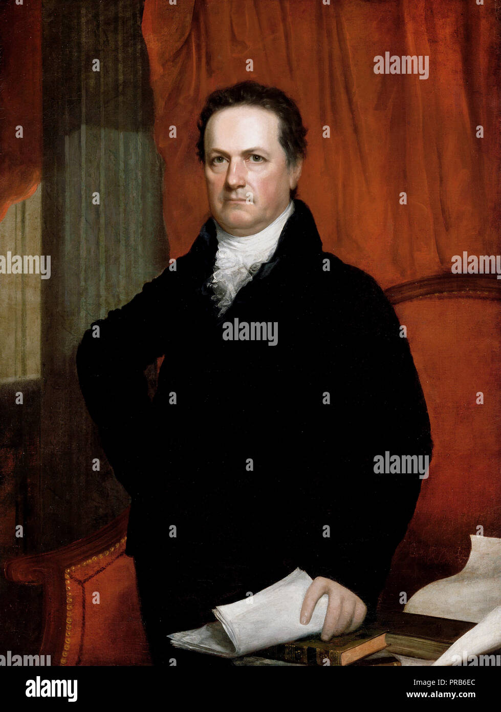 John Wesley Jarvis, Portrait von DeWitt Clinton, ca. 1816, Öl auf Leinwand, die National Portrait Gallery, Washington, D.C., USA. Stockfoto