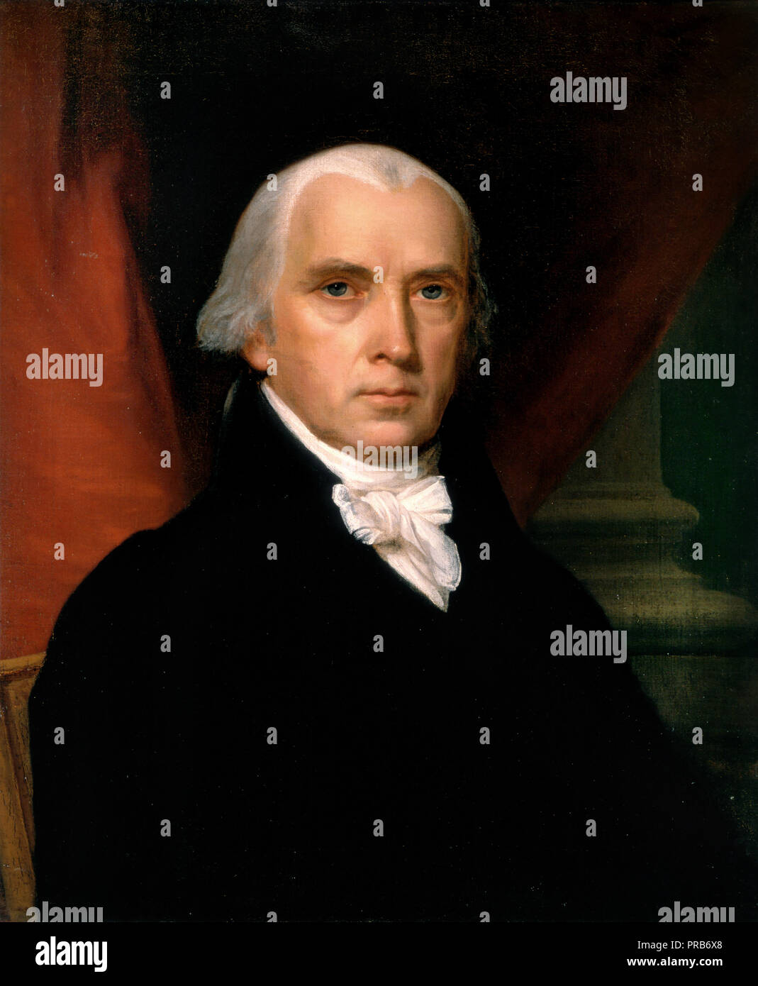 John Vanderlyn, James Madison 1816 Öl auf Leinwand, Weißes Haus, USA. Stockfoto