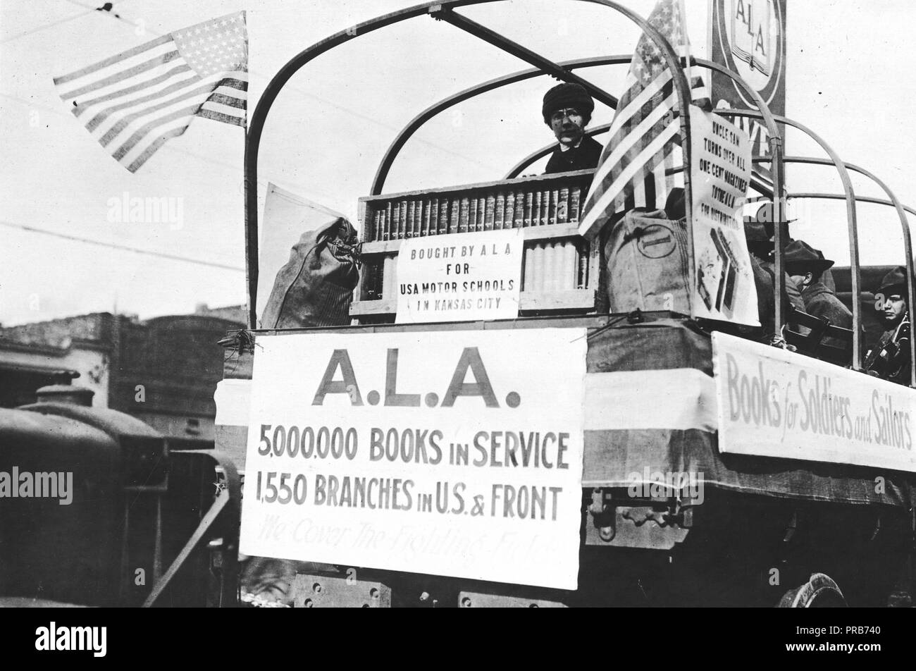 American Library Association - Kampagnen - Vereinigte Krieg Kampagne für Bücher, Kansas City, MO Stockfoto