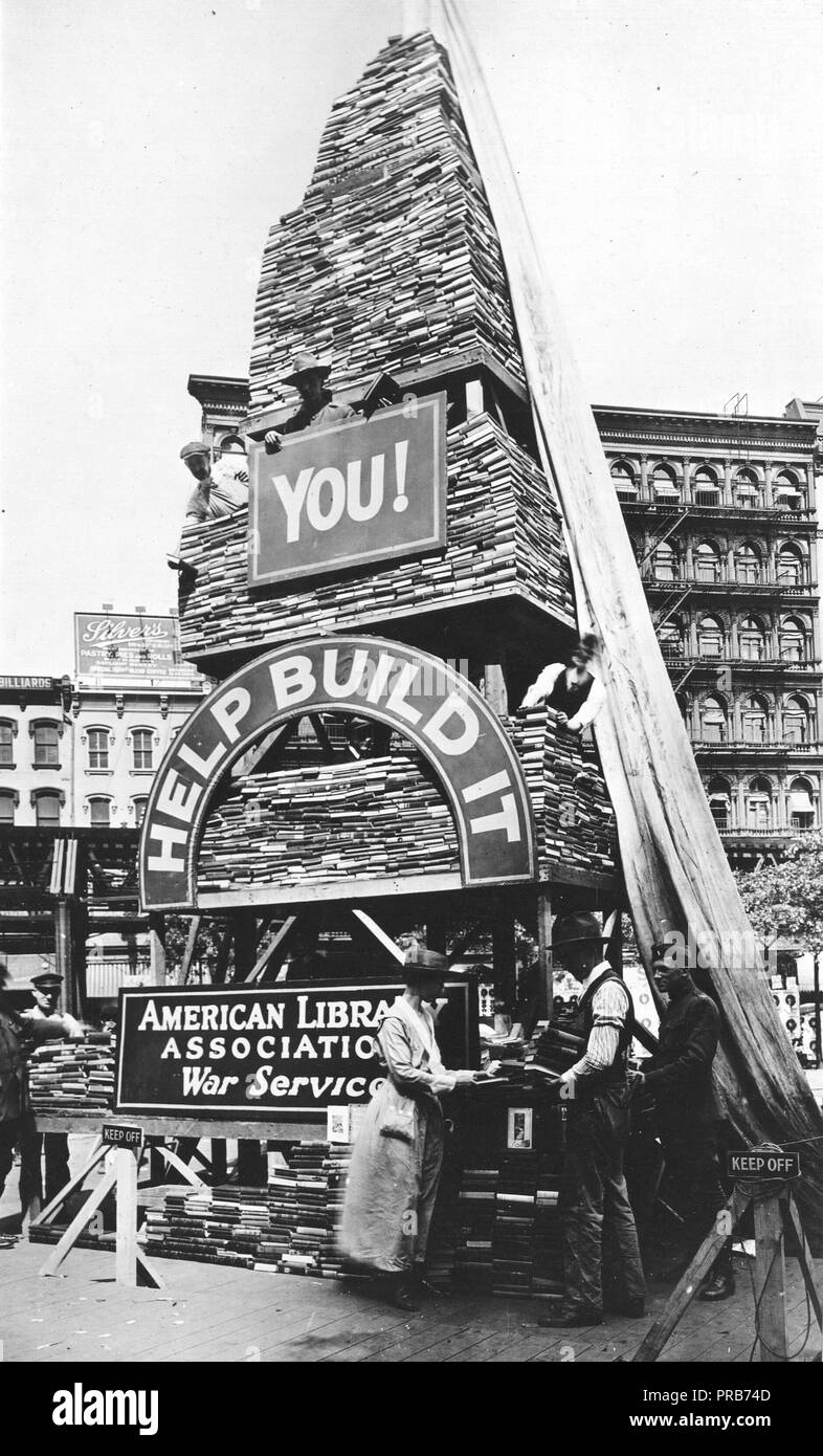 American Library Association - Kampagnen - A.L.A. Kampagne für Bücher. Brooklyn, N.Y Stockfoto