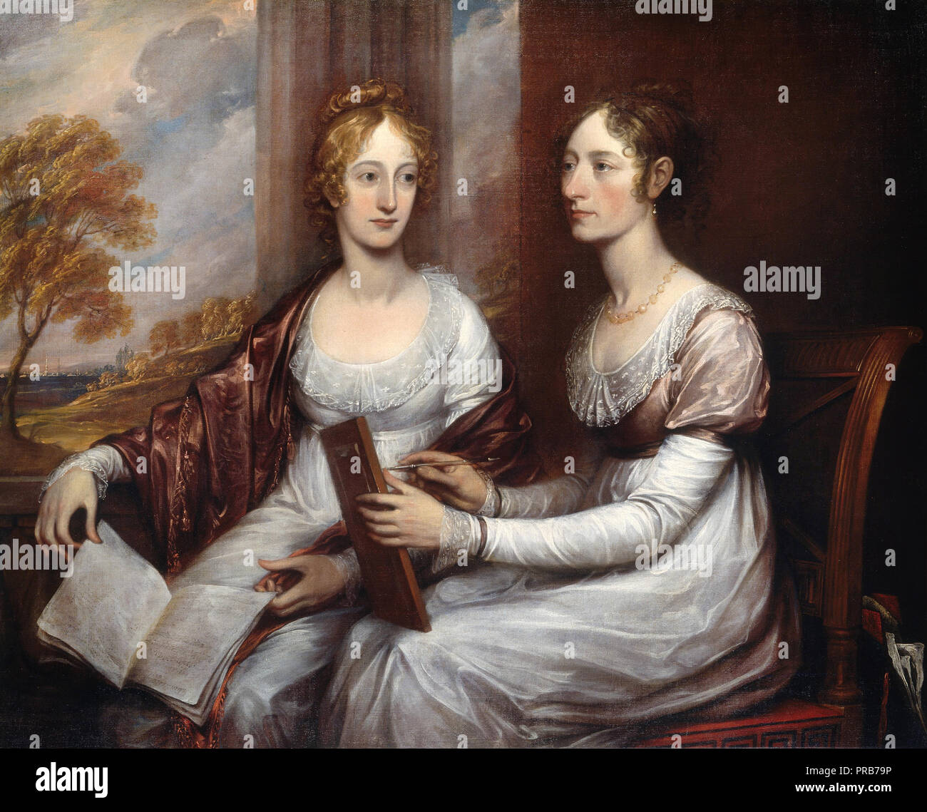 John Trumbull, die vermisst Maria und Hannah Murray 1806 Öl auf Leinwand, Smithsonian American Art Museum, Washington, D.C., USA. Stockfoto