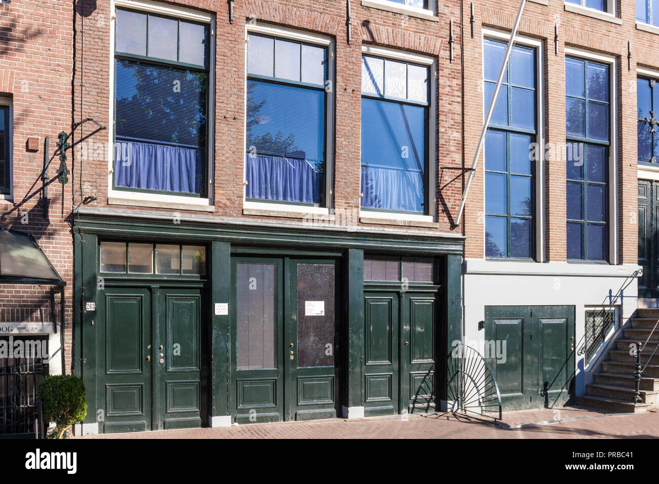 Amsterdam Anne Frank Haus Amsterdam Prinsengracht Holland die Niederlande Stockfoto