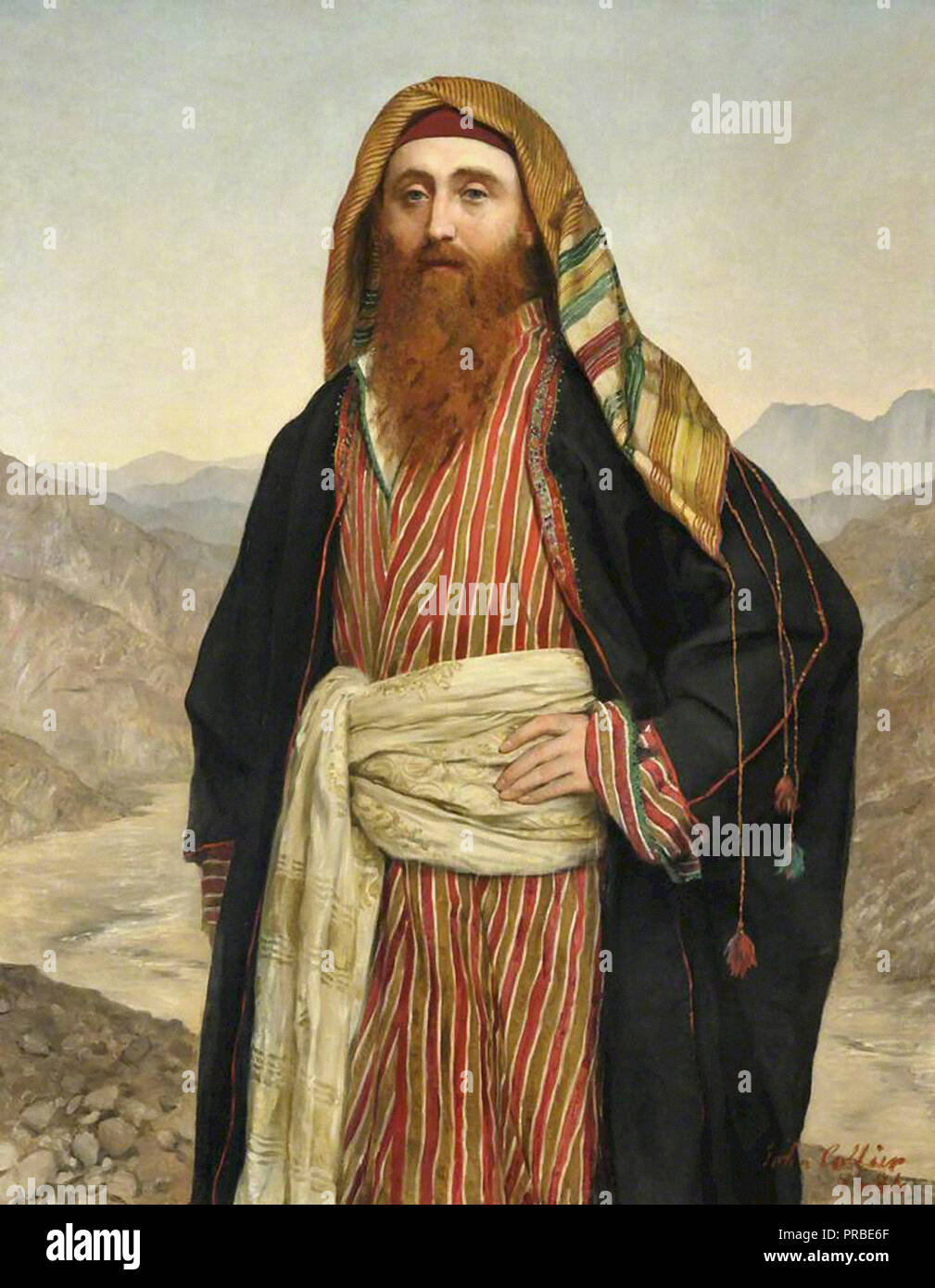 Collier John-Portrait von Edward Henry Palmer Stockfoto