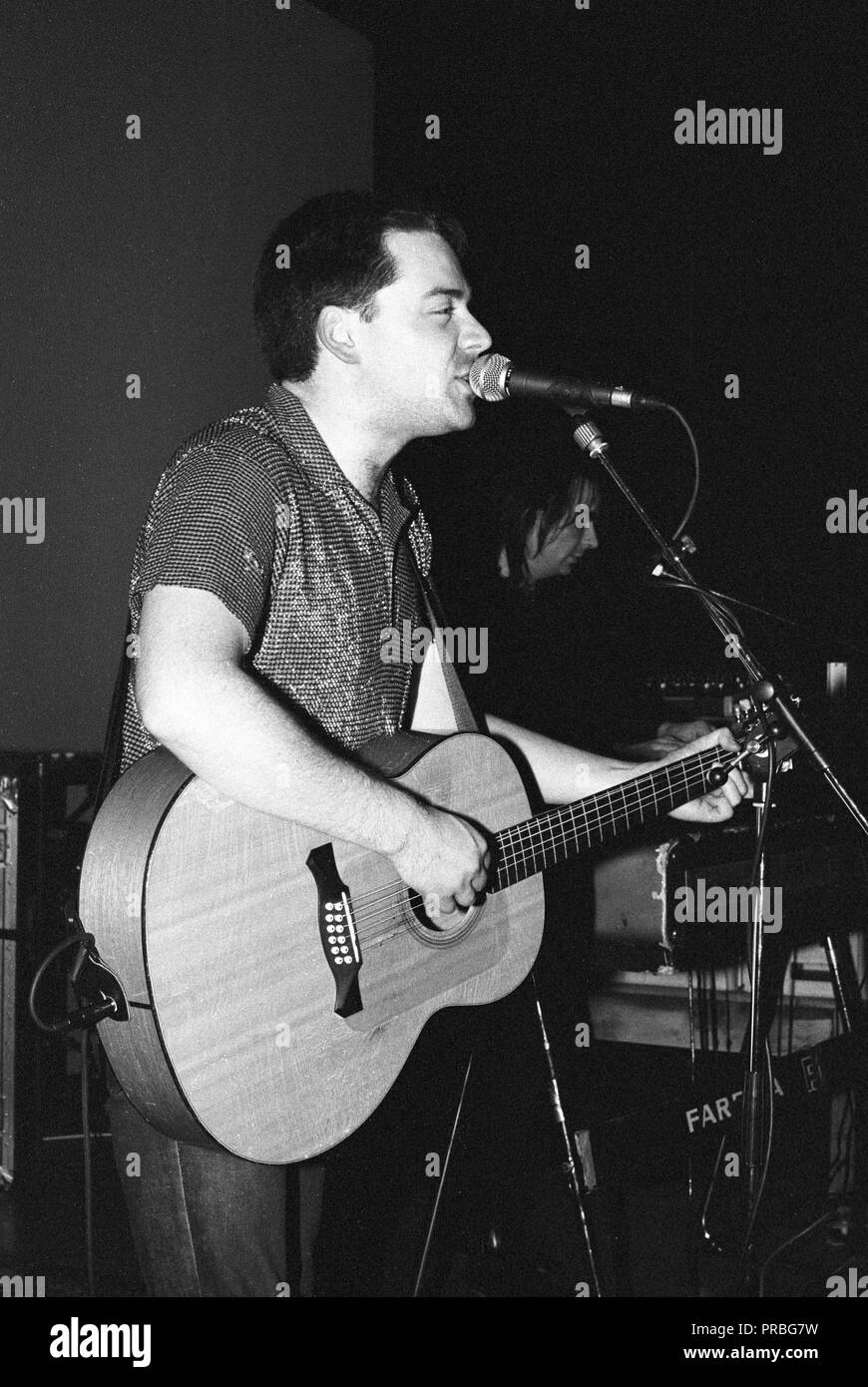 Martin Phillipps and the Chils im Bowen West Theatre, Bedford, 3. März 1990. Stockfoto