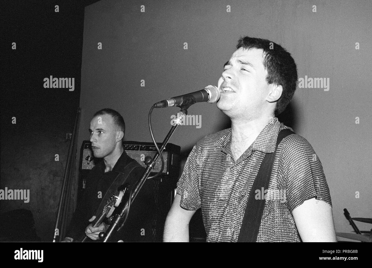 Martin Phillipps and the Chils im Bowen West Theatre, Bedford, 3. März 1990. Stockfoto