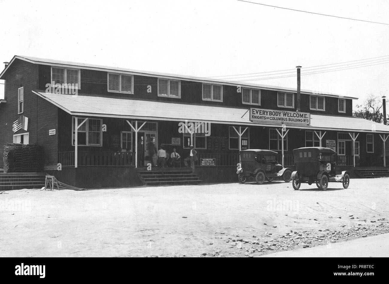 1918 oder 1919 - Bibliothek, Camp Taylor, Kentucky Stockfoto