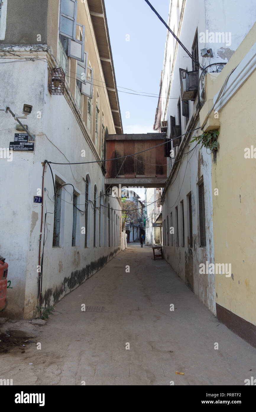 Szene Straßen in Stone Town, Sansibar Stockfoto