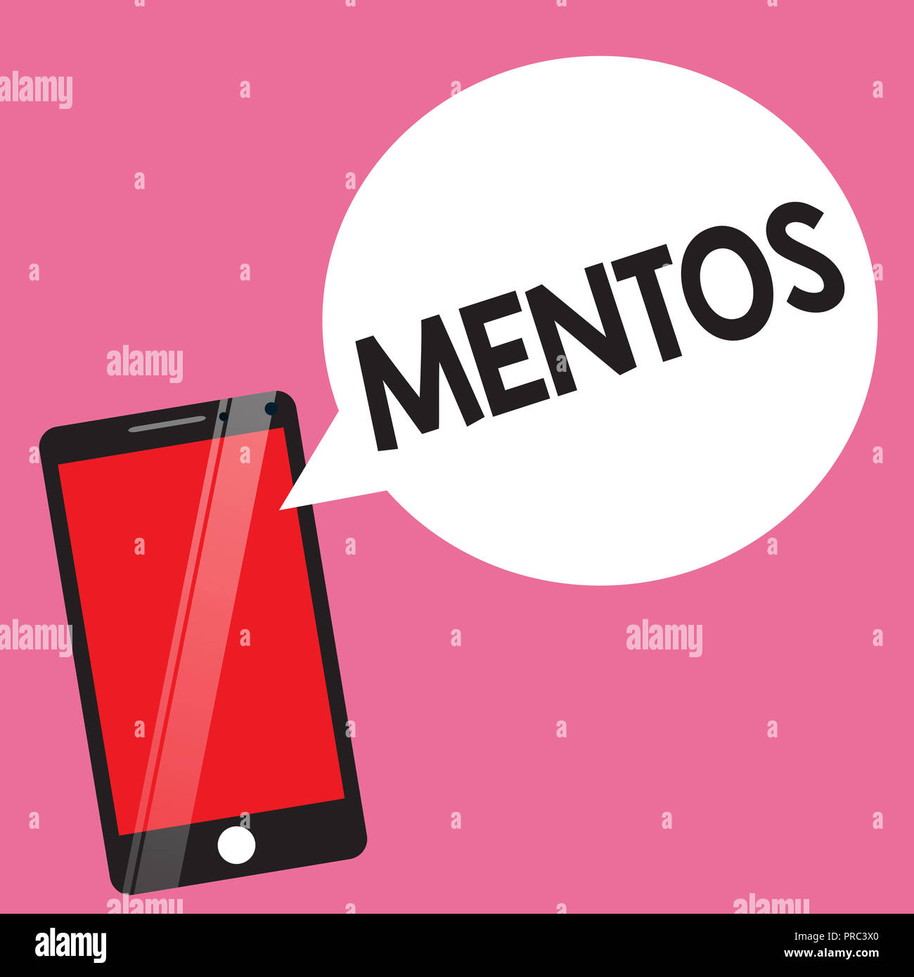 Handschrift text Mentos. Begriff Sinne Stil der jamaikanischen Volksmusik auf den traditionellen Tanz Rhythmus. Stockfoto