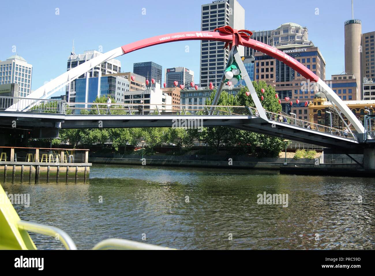 Fluss Yarra, Melbourne, Victoria, Australien Stockfoto