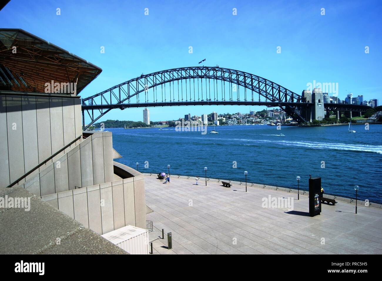 Sydney Harbour Bridge von der Oper Sydney Aystraia Stockfoto
