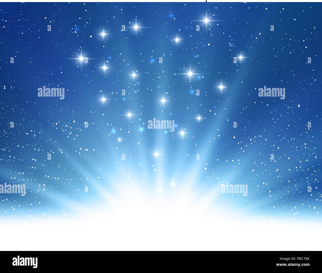 Vektor Abstrakte glänzend Magic Blue hellen Hintergrund Stock Vektor