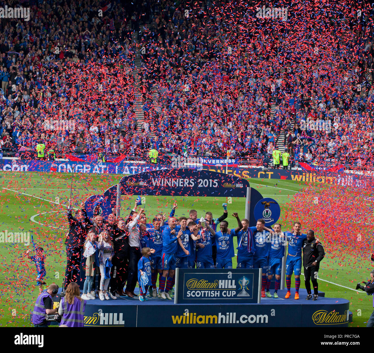 Scottish Cup Gewinner 2015. Stockfoto