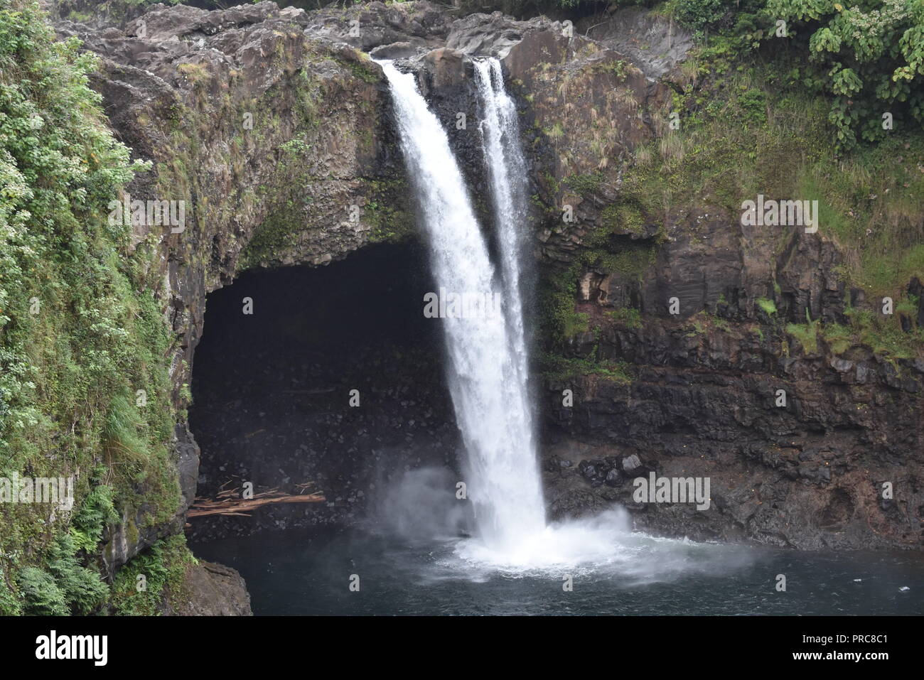 Rainbow Falls Big Island Hawaii USA Stockfoto