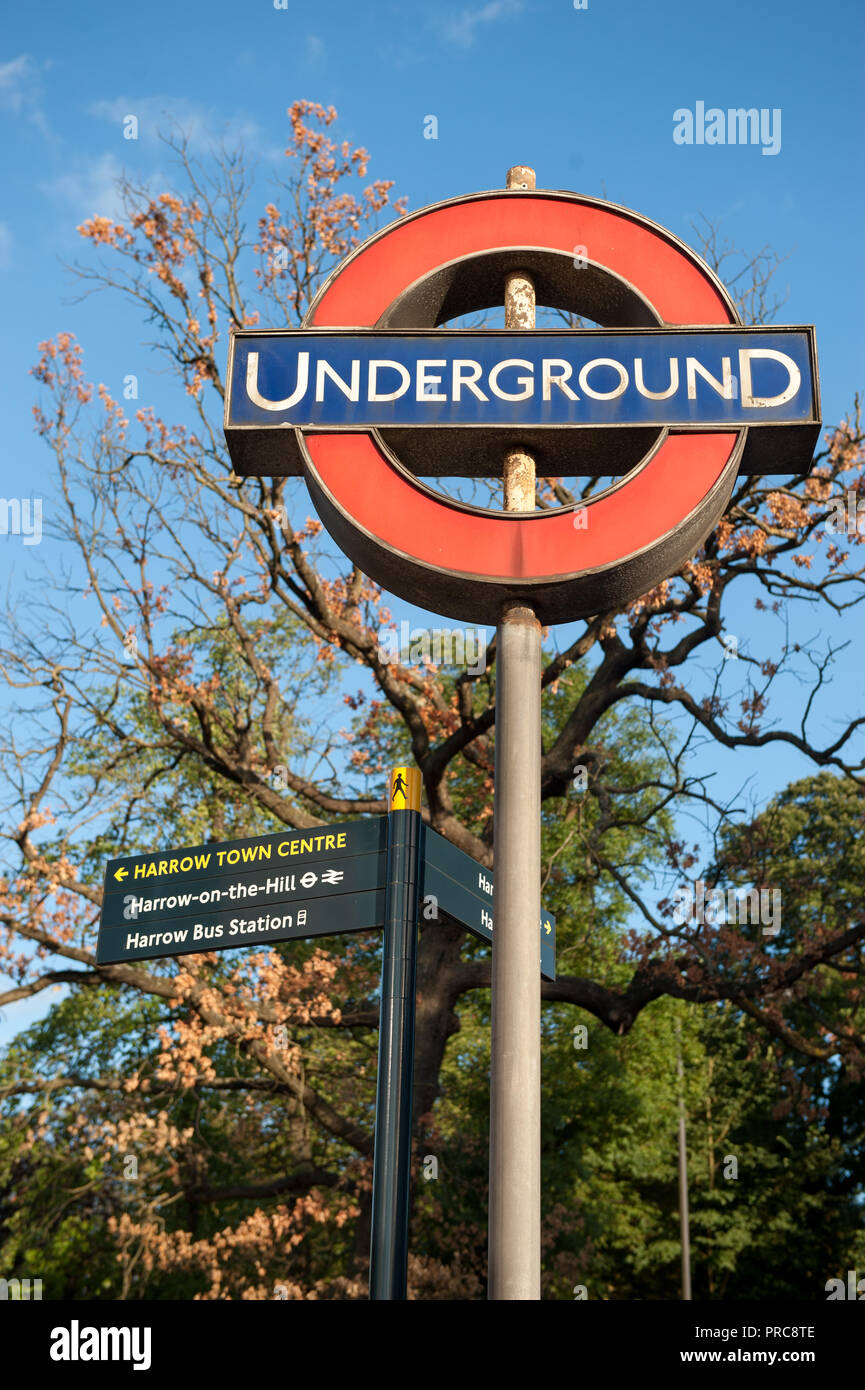 Der Bezirk Harrow in North West London Stockfoto