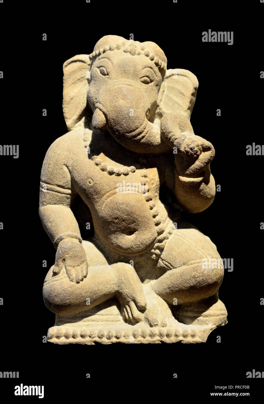 Hinduistischen Gottheit Ganesha (auch Ganapati, Vinayaka, Pillaiyar oder Binayak) Detail einer Skulptur von Shiva von einem Hindu Tempel, c AD 1000. British Museum, Blo Stockfoto