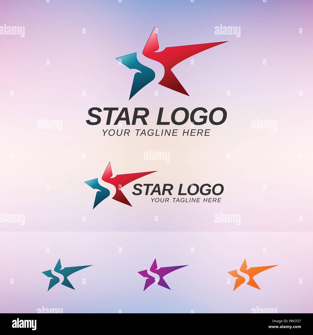 Star Logo Konzept Stock Vektor