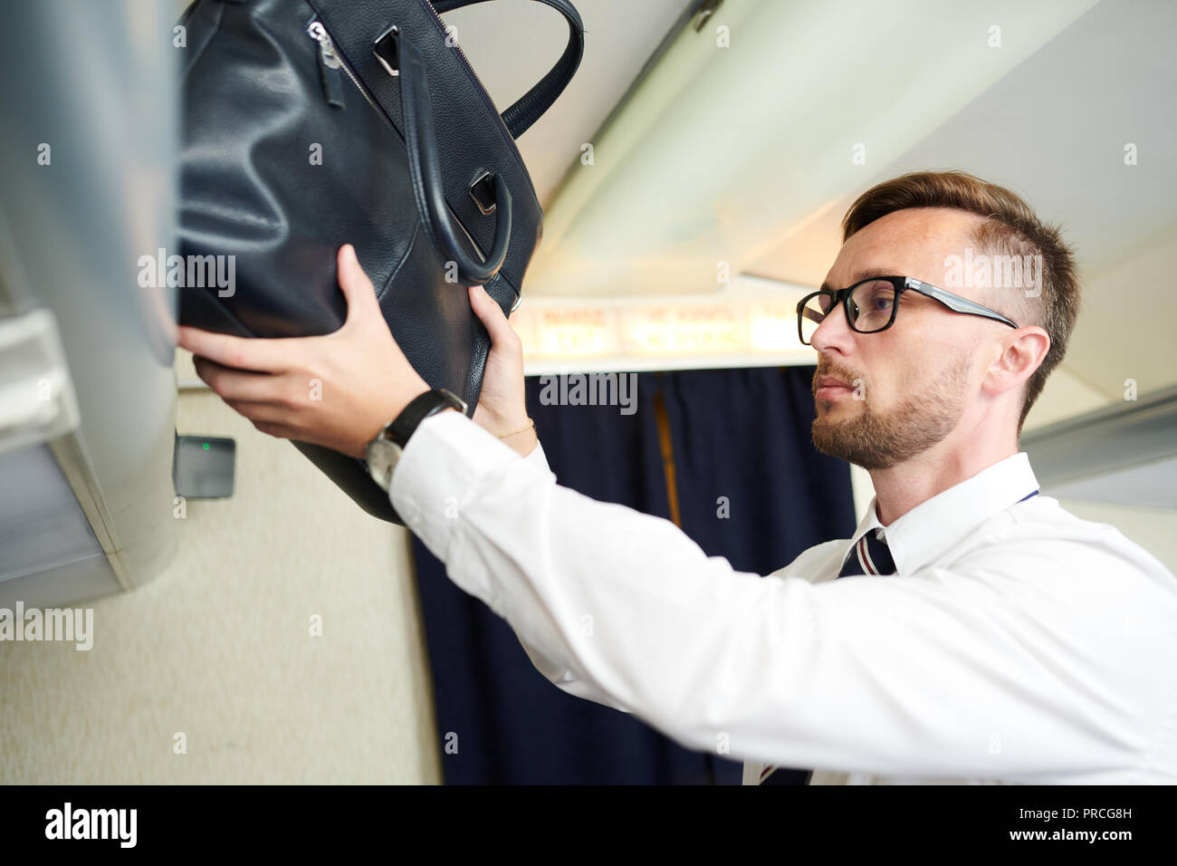 Passagier, Tasche Stockfoto