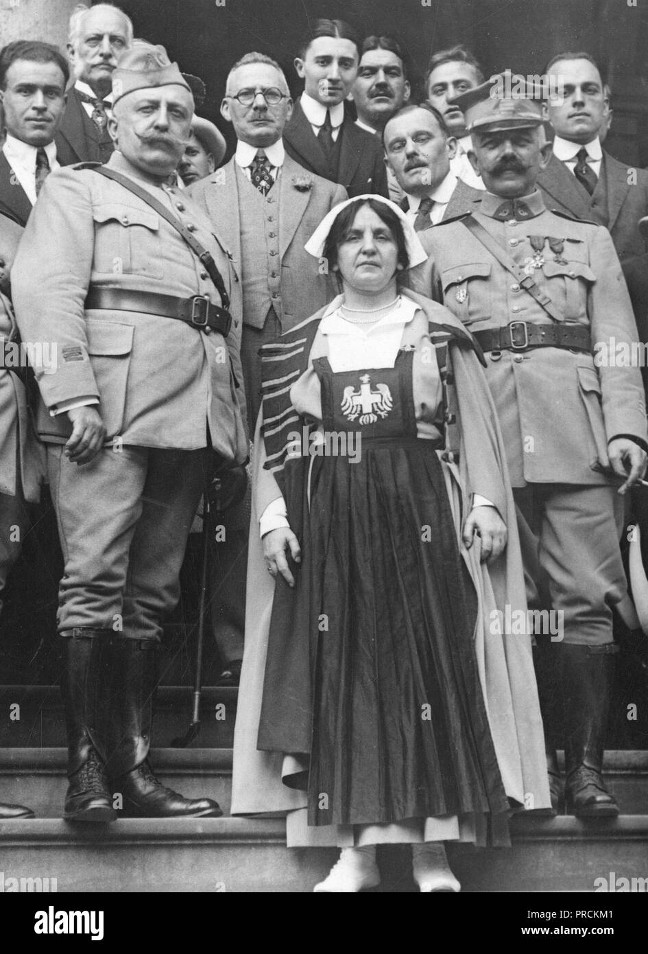 Tag der Unabhängigkeit, 1918 - Polen gewinnt Award für Juli vierter angezeigt. Polen war das erste Auszeichnung, eine Goldmedaille von der Stadt New York vorgelegt, der die beste Vertretung im Viertel der Juli Parade in der Stadt gemacht. Stockfoto