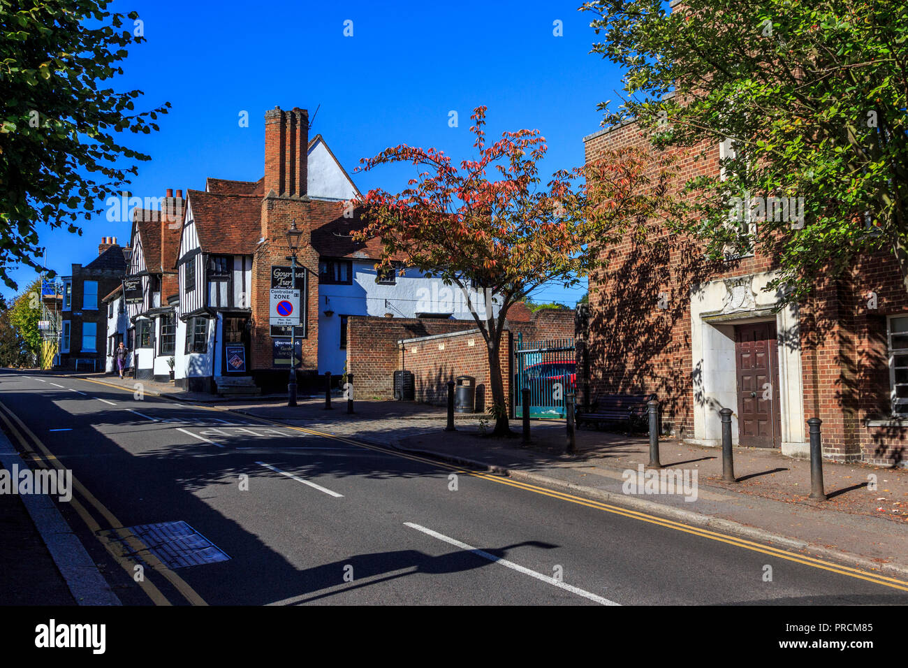 Bishops Stortford Polizei Station High Street, einem malerischen historischen Stadt in Hertfordshire, Südengland, Großbritannien, Großbritannien, eu Stockfoto