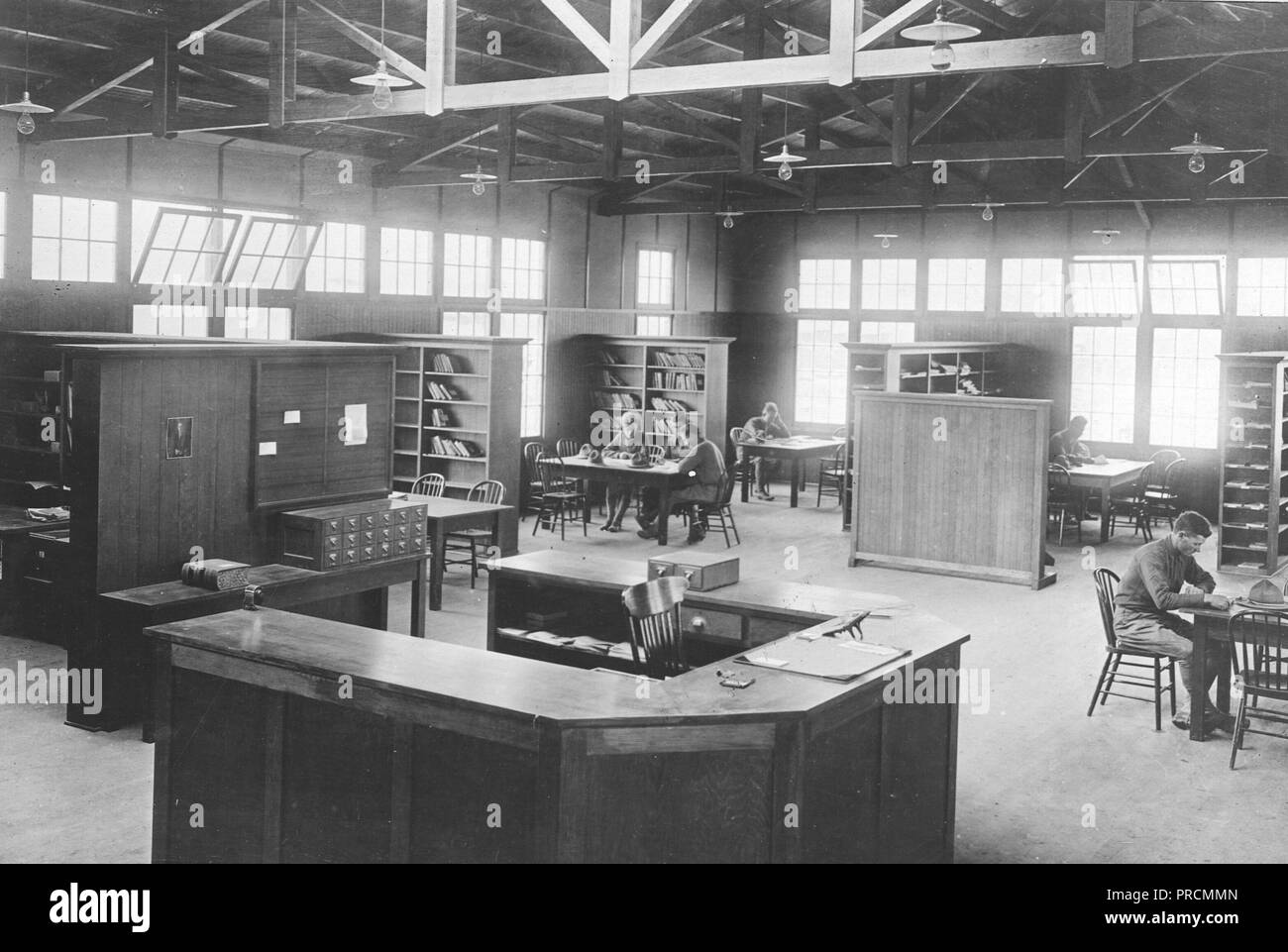 1918 oder 1919 - Bibliotheken - Alabama durch Iowa - A.L.A. Camp Kearny Bibliothek, Linda Vista, Calif Stockfoto