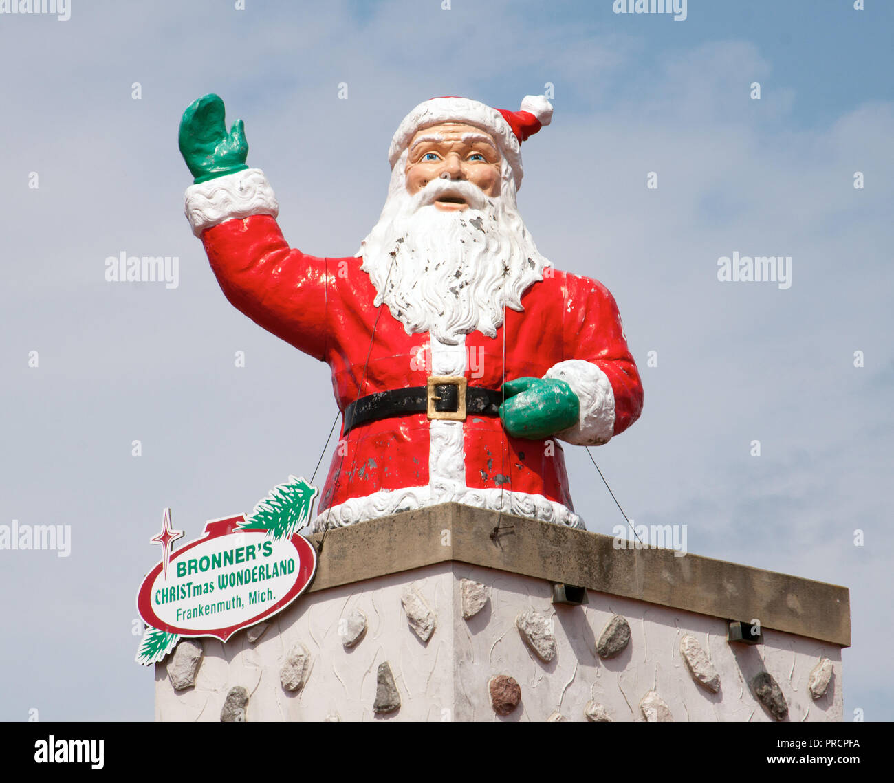 Bavarian-Themed Weihnachten Stadt in Frankenmuth, Michigan Stockfoto