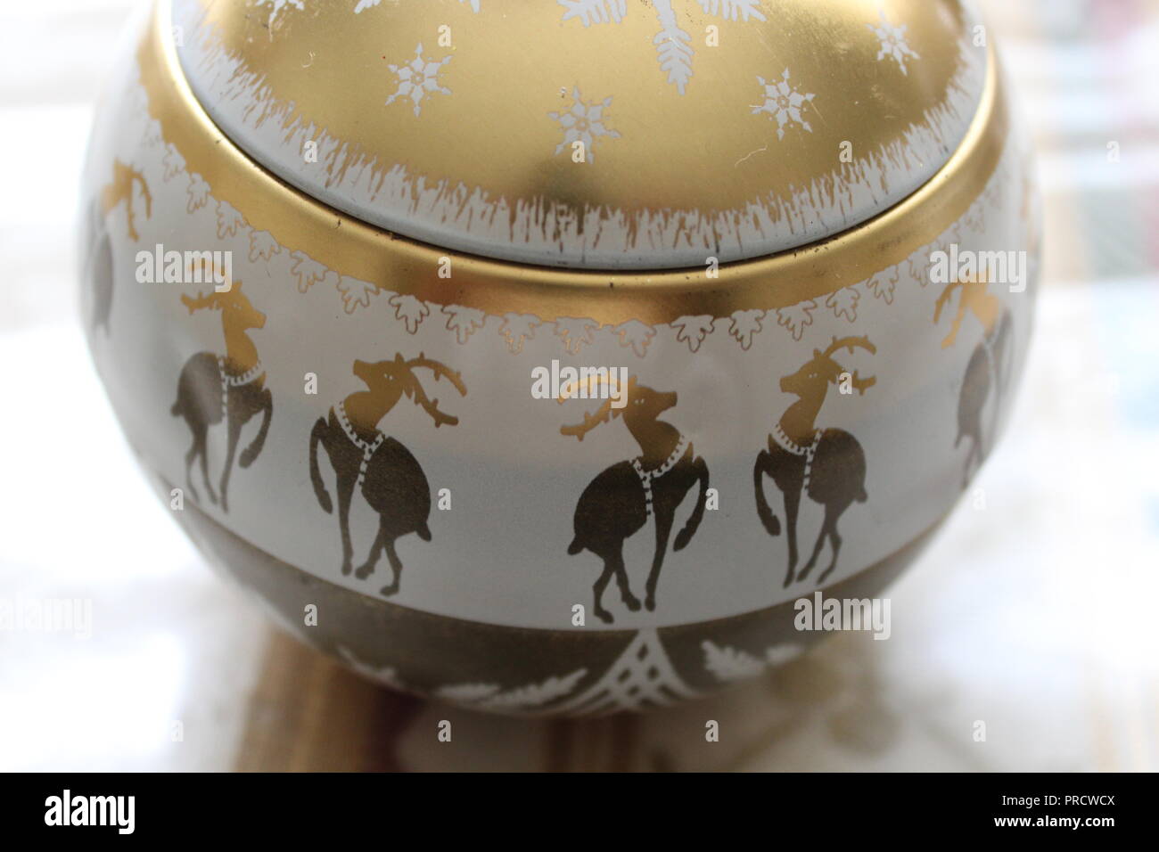 In der Nähe von Weihnachten Rentier Ornament Stockfoto