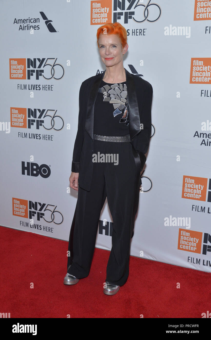 Sandy Powell besucht die Eröffnung Premiere von "Der Favorit", die im Rahmen der 56th New York Film Festival in der Alice Tully Hall, Lincoln Center auf Septe Stockfoto