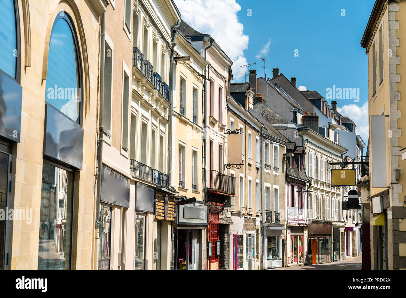 Traditionelles Gebäude in Laval, Frankreich Stockfoto