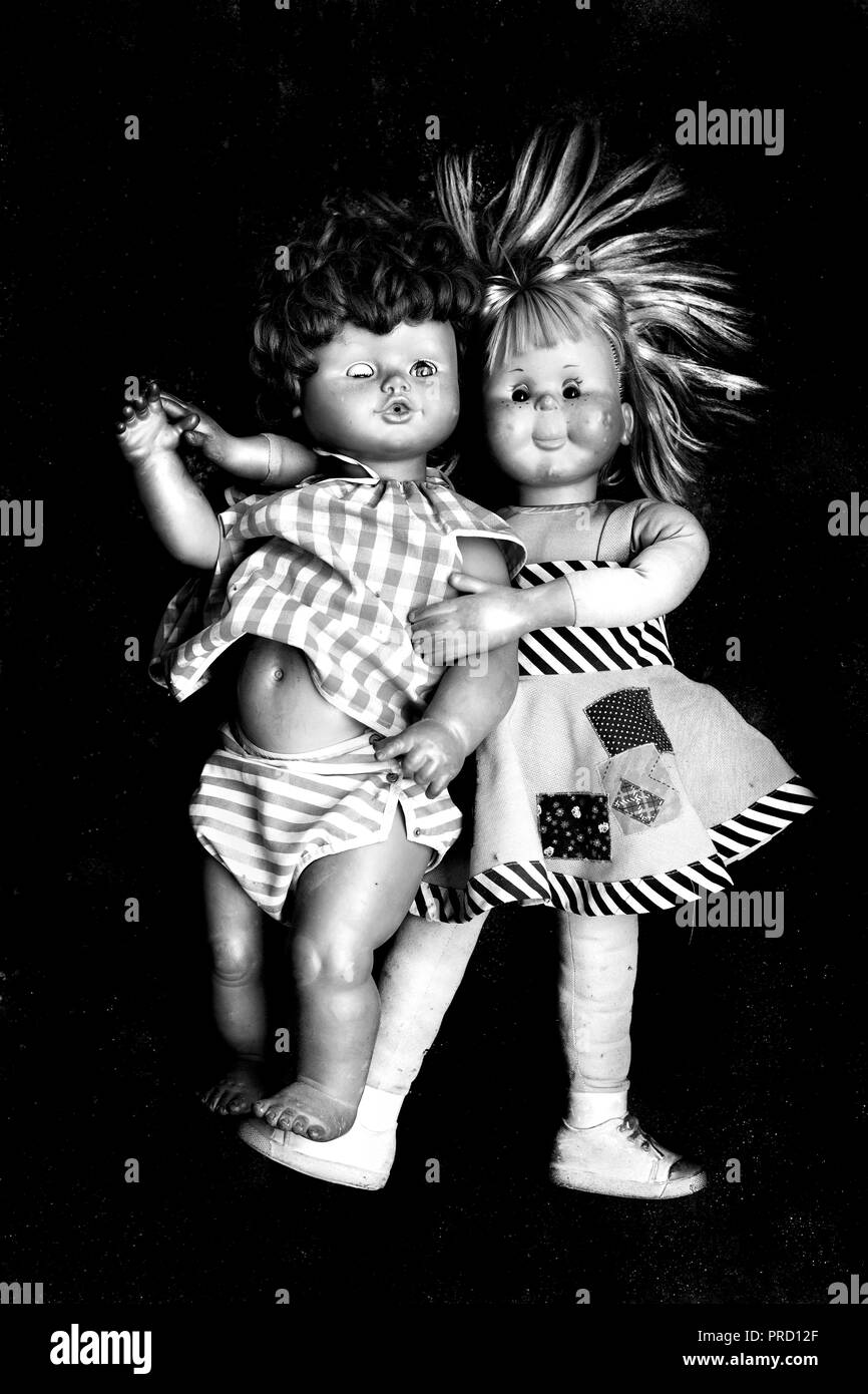 Spanisch Toy Dolls, Barcelona, Spanien. Stockfoto