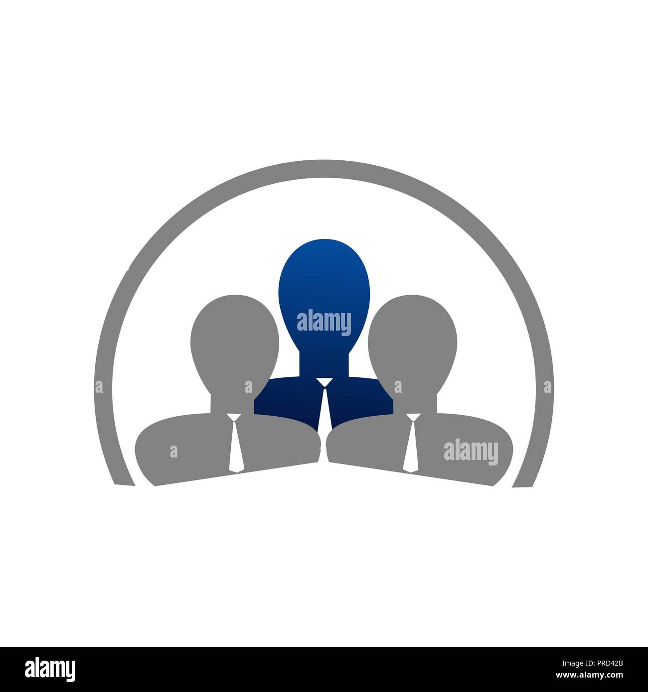 Team Partner Logo Vorlage. Soziales Netzwerk Corporate Branding Identität Stock Vektor