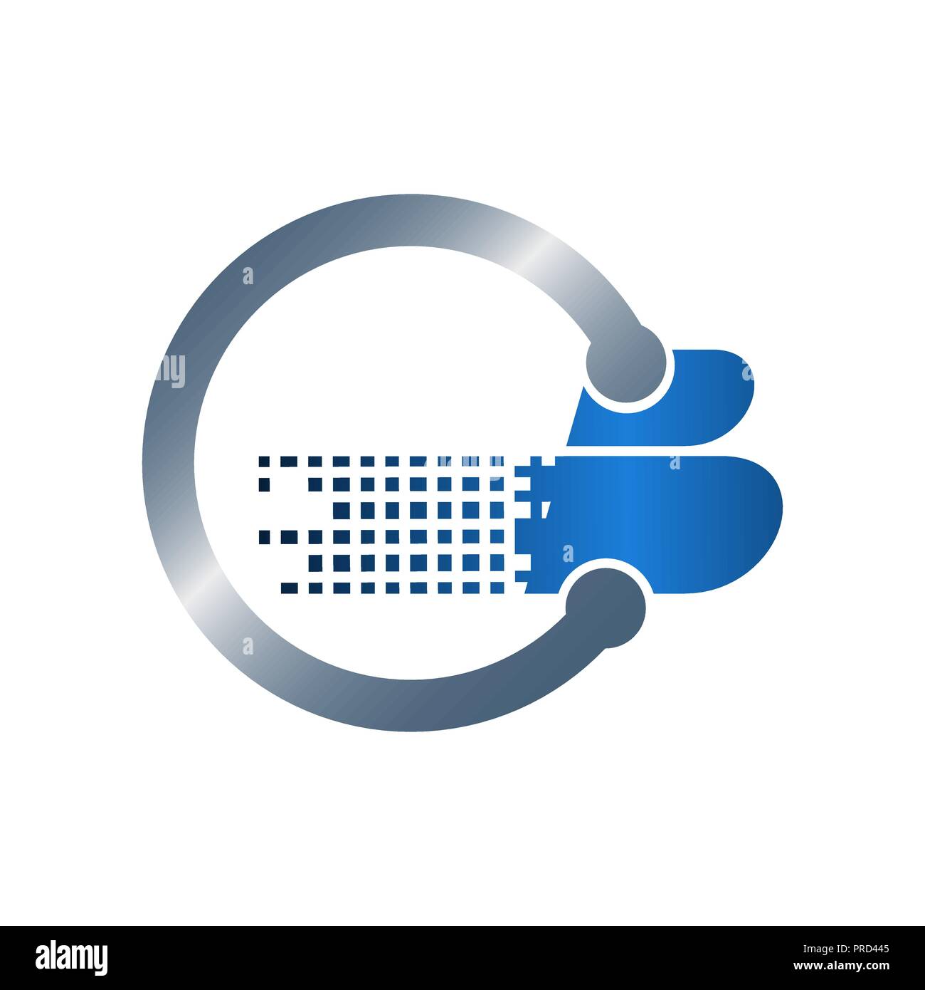 Moderne abstrakte Kreis ring Tech Logo Design Template Stock Vektor