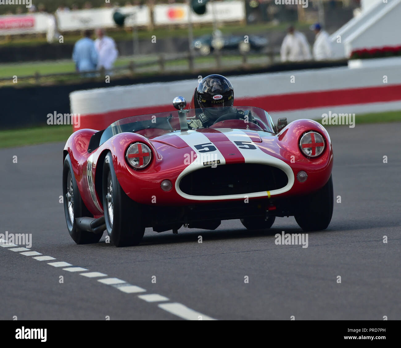 Malcolm Gammons, Devin Chevrolet SS, Sussex Trophy, Weltmeisterschaft Sportwagen, Produktion Sports Racing Cars, 1955 bis 1960, Goodwood Revival 2018 Stockfoto