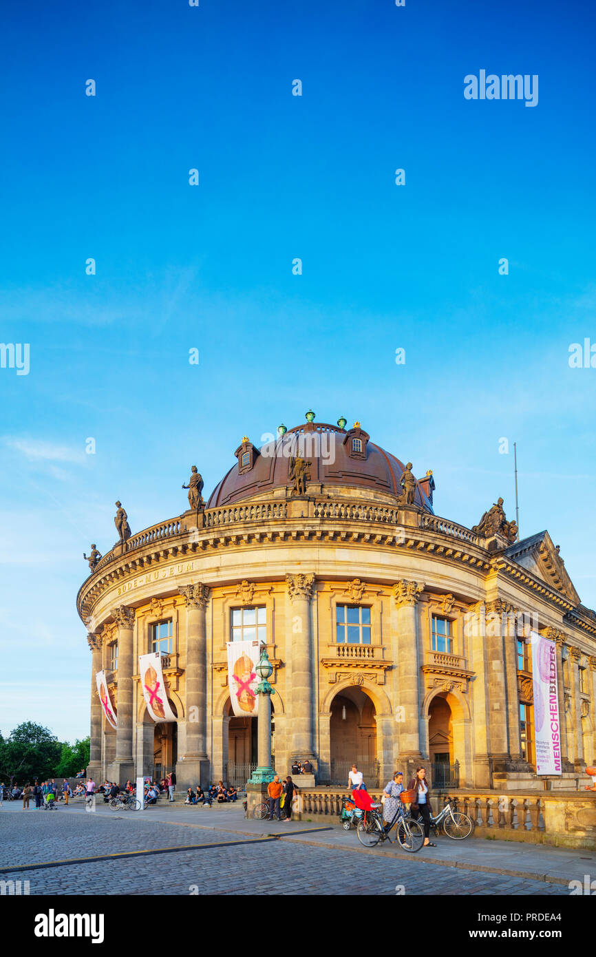 Europa, Deutschland, Brandenburg, Berlin, Museumsinsel, SPree, barocken Stil Bode Museum 1904 von Ernst von Ihne Stockfoto