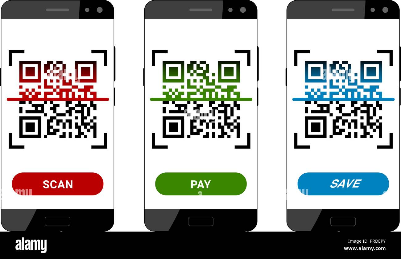 Scannen QR-Code Stock Vektor