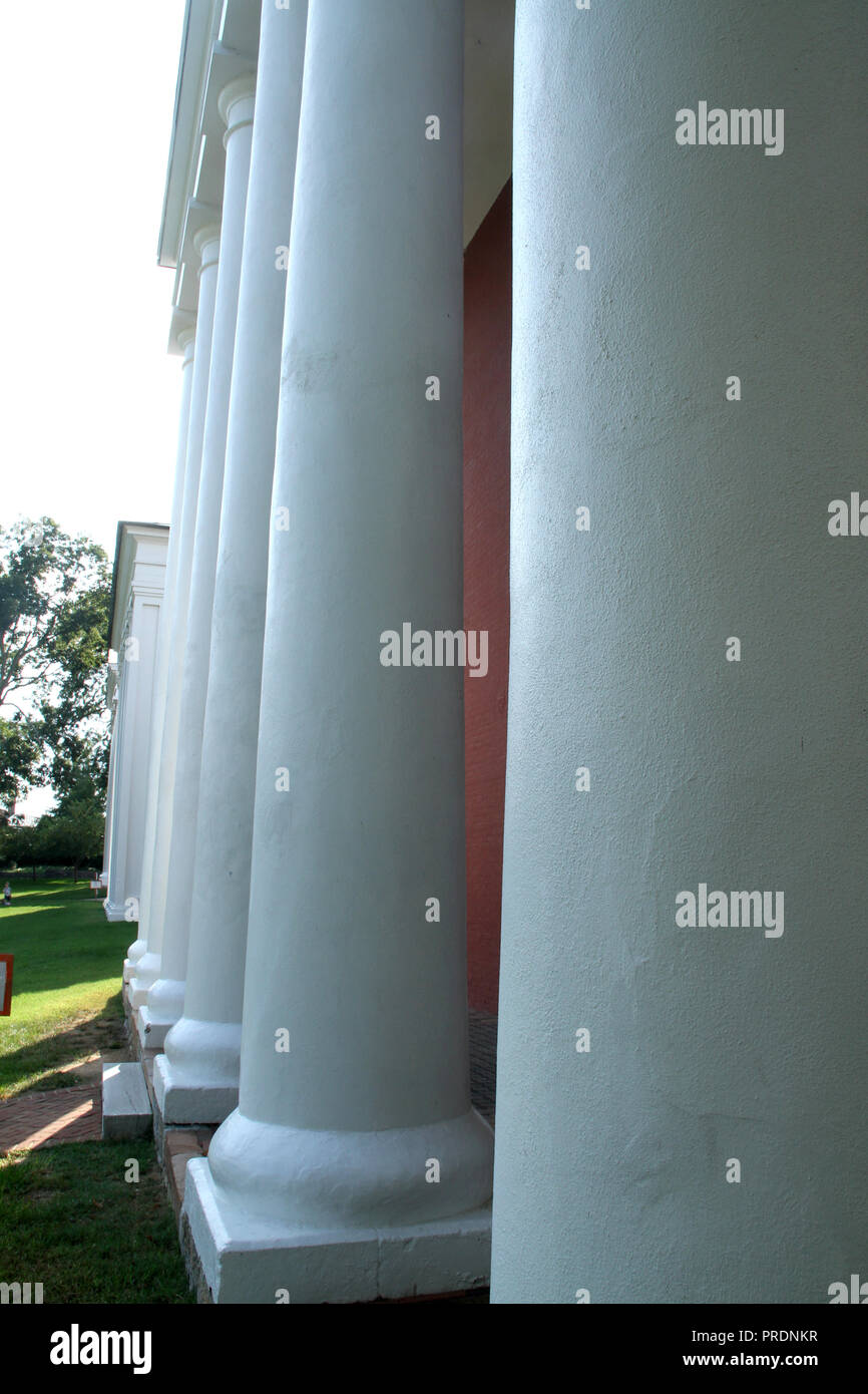 Außenansicht von Washington und Lee University Stockfoto