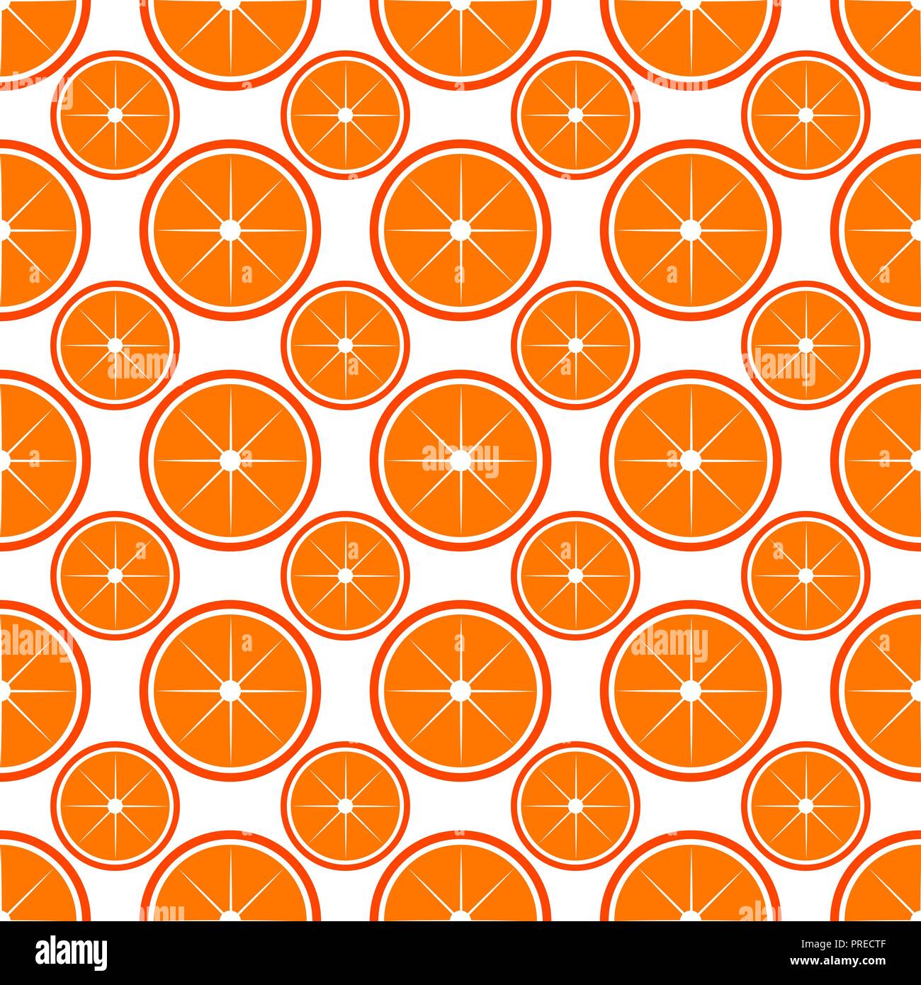 Orange Frucht nahtlose helle Kunst vektor Muster Stock Vektor