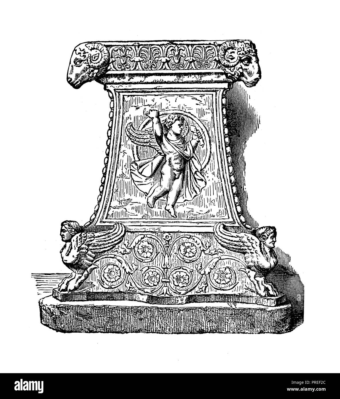 Original artwork eines Altars. In eine bildliche Geschichte der großen Nationen der Welt Veröffentlicht: von der frühestmöglichen Termine bis in die heutige Zeit (Charlotte M. Stockfoto