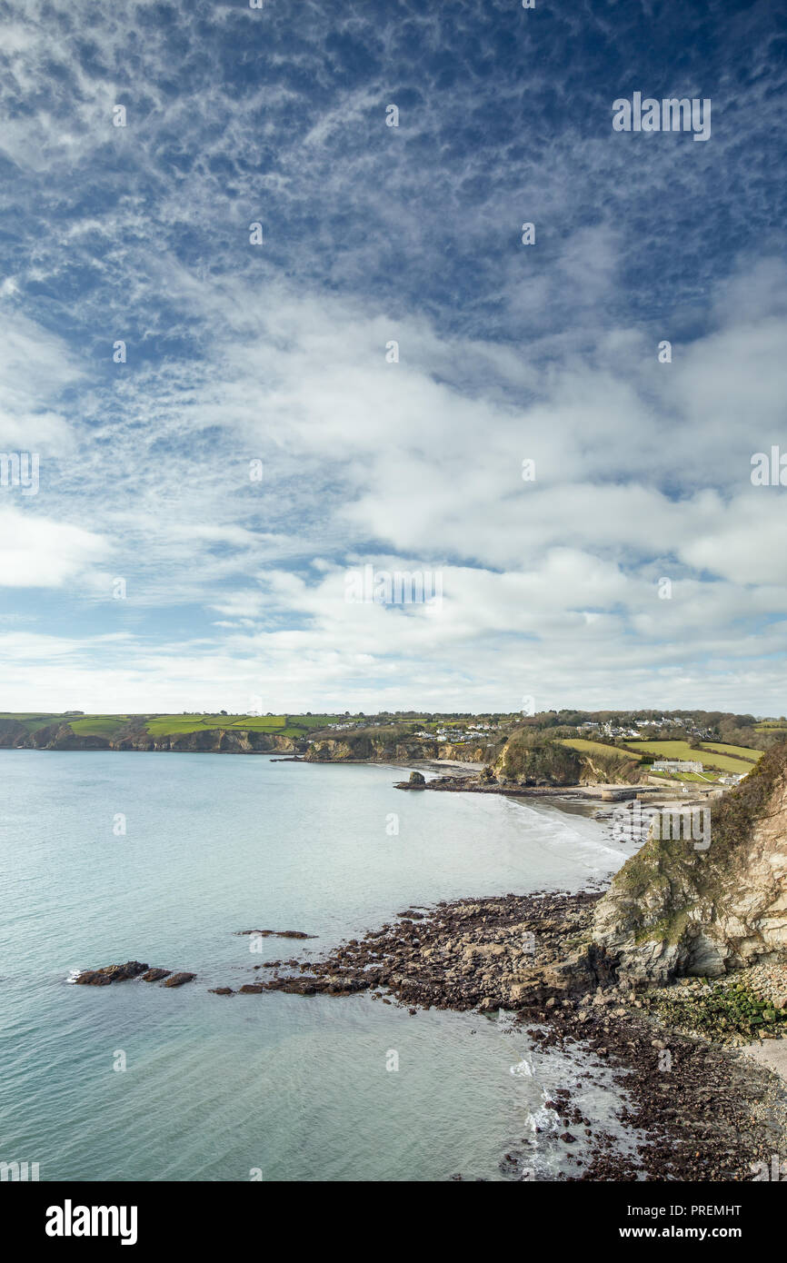Küste, Carlyon Bay, Cornwall Stockfoto